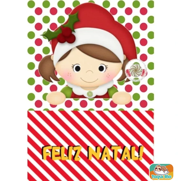 Almofadinha decorativa de Natal com bolso