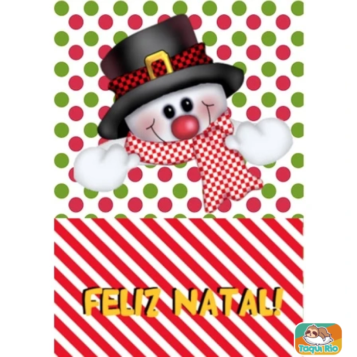 Almofadinha decorativa de Natal com bolso