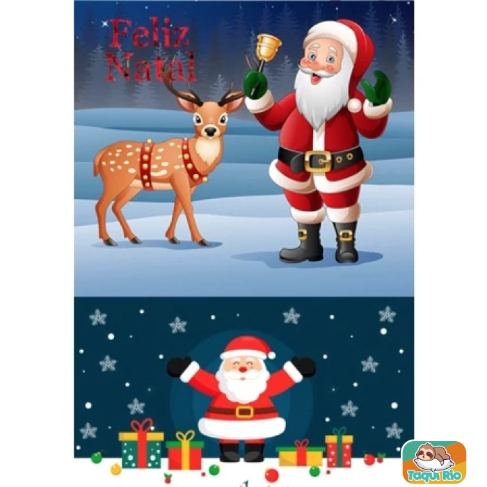 Almofadinha decorativa de Natal com bolso