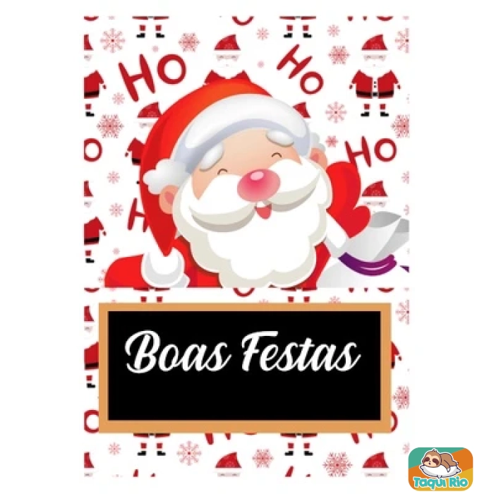 Almofadinha decorativa de Natal com bolso