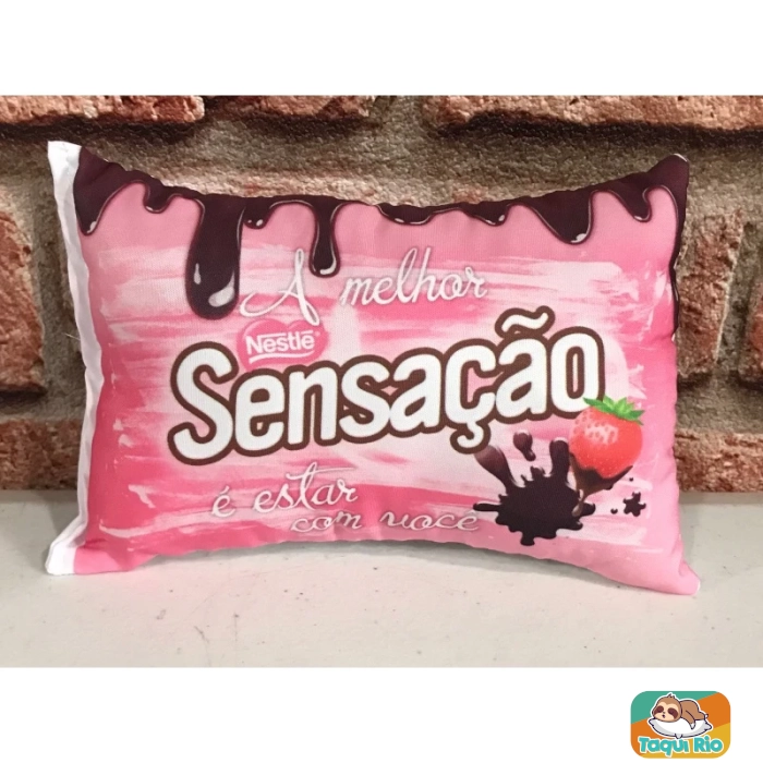 Almofadinha Frases Namorados SEM bolso com enchimento - 19x13cm