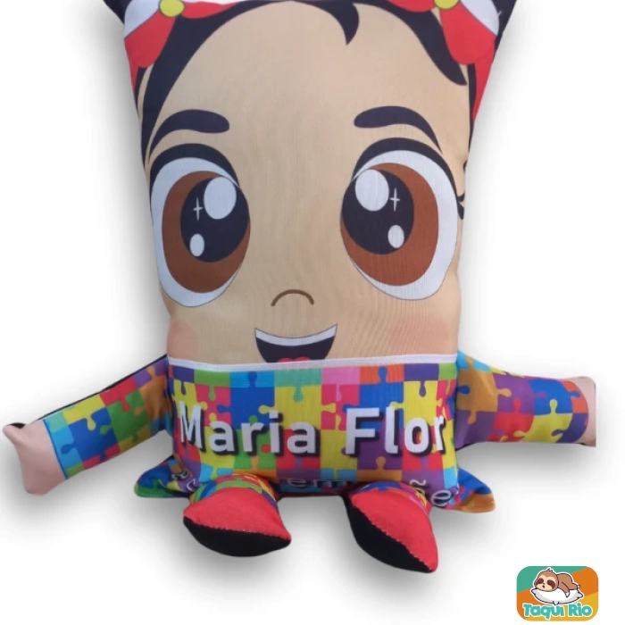 Autismo - Boneco SuperAuti com bolso e Pecs de Emoções