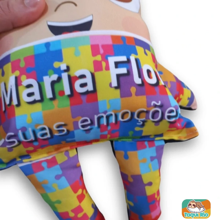 Autismo - Boneco SuperAuti com bolso e Pecs de Emoções