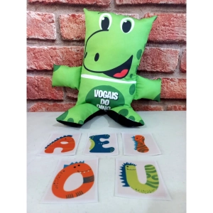 Brinquedo Educativo Vogais do Dino