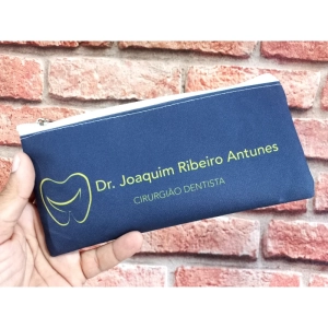 Necessaire Personalizada - Brindes Clinica Odontológica Personalizada Paciente