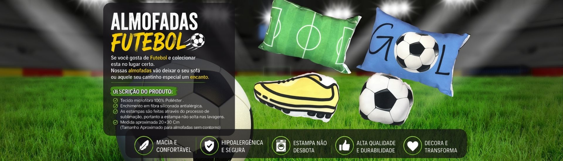 Almofada Futebol
